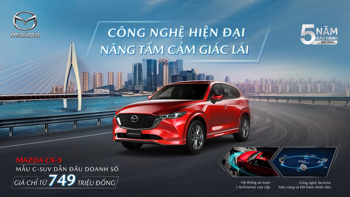 Mazda CX-5 mẫu C-SUV dẫn đầu doanh số ưu đãi đến 20 triệu