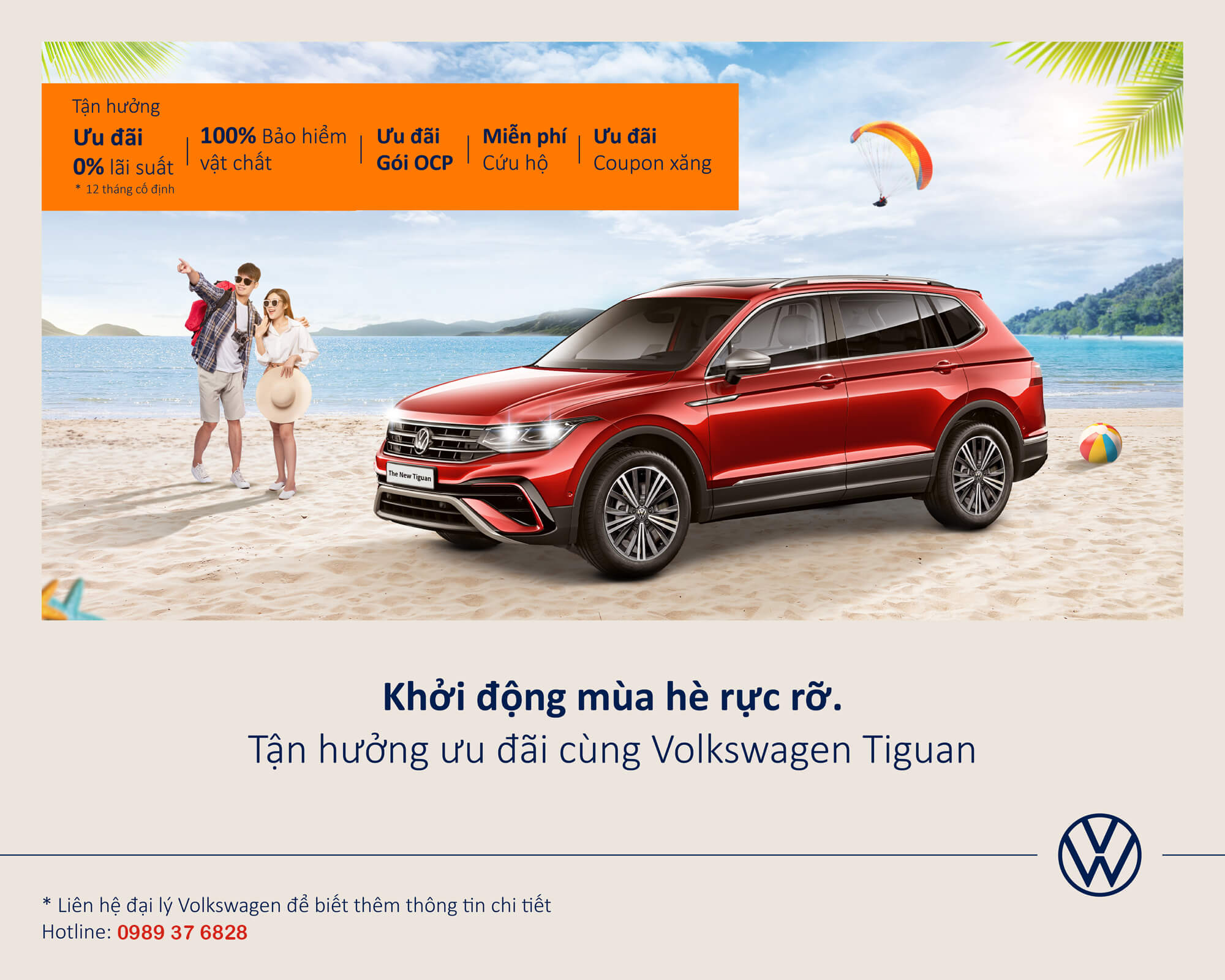 Thông tin ưu đãi của các dòng xe Volkswagen theo tháng
