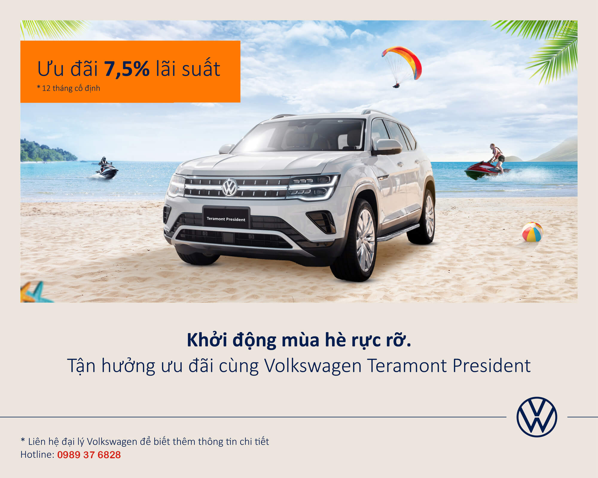 Thông tin ưu đãi của các dòng xe Volkswagen theo tháng