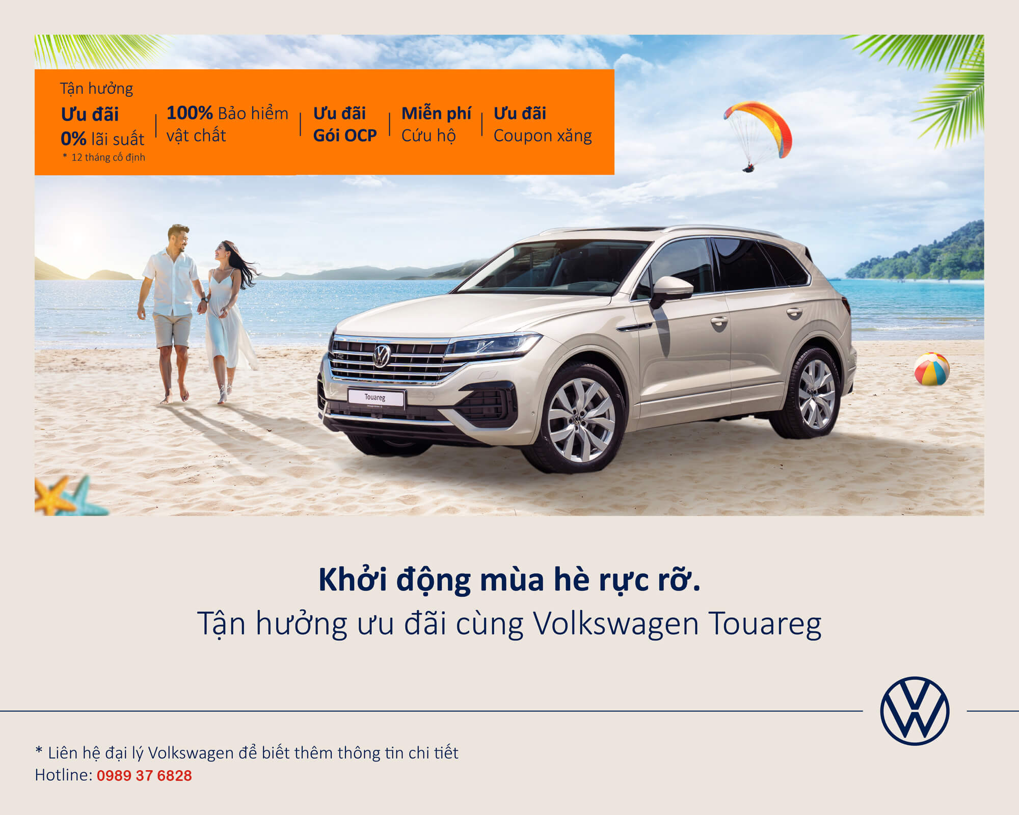Thông tin ưu đãi của các dòng xe Volkswagen theo tháng