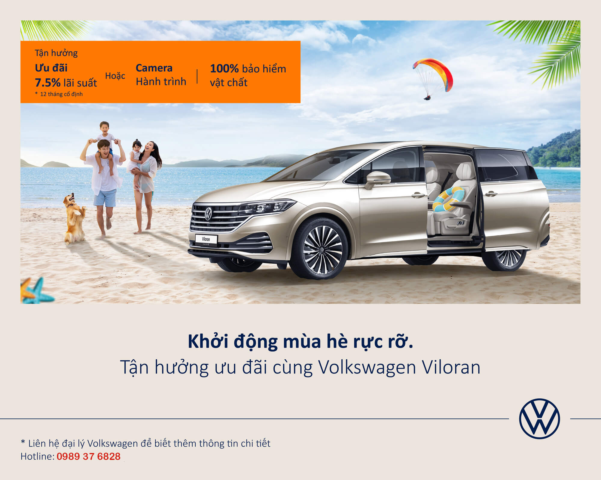 Thông tin ưu đãi của các dòng xe Volkswagen theo tháng